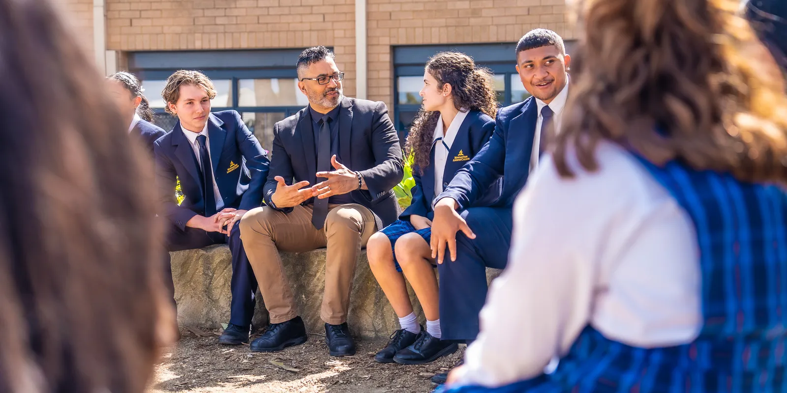A child thriving in a school community
